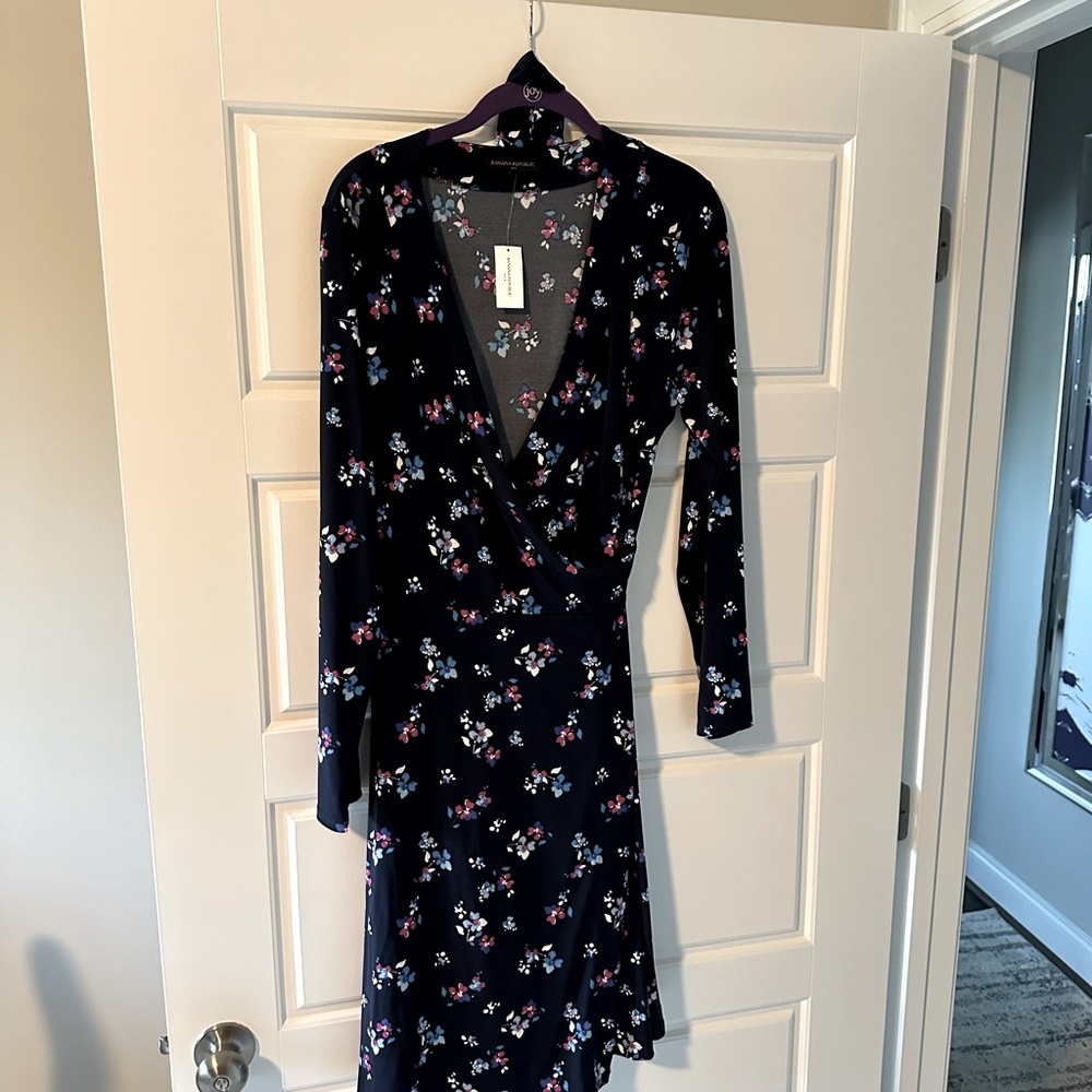 Banana Republic wrap floral dress.